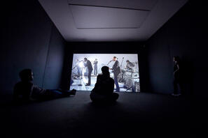 Work by Ragnar Kjartansson and The National titled A Lot of Sorrow