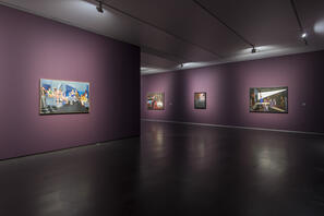 Exhibition view, works by Patrick Angus