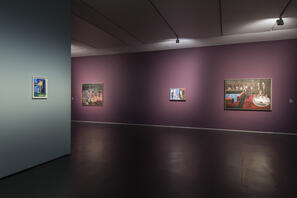 Exhibition view, works by Patrick Angus