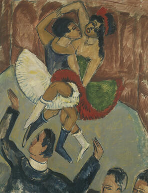 Work by Ernst Ludwig Kirchner titled Negro Dance