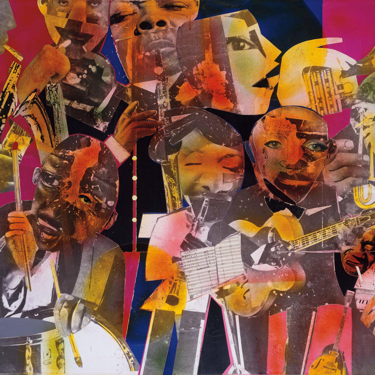 Work by Romare Bearden titled The Savoy
