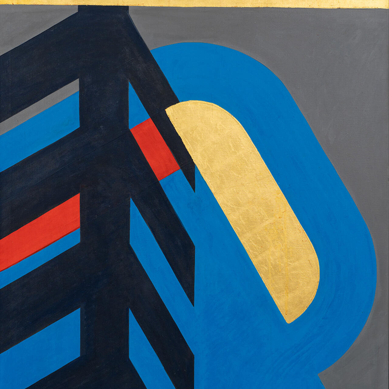 Gemälde mit dem Titel Bild 33 Zeichen am Wege 8 von Otto Herbert Hajek, entstanden 1973–1979